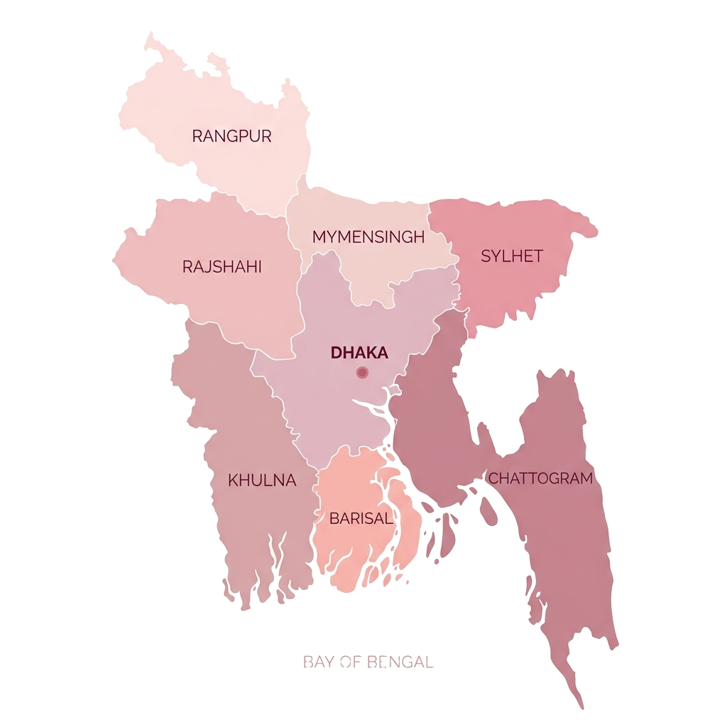 Cities We Serve across Bangladesh - Inner Design